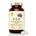 P5P (Pyridoxal 5’- Phosphate) – Active Vitamin B6 for Energy, Brain Function, and Nervous System Support – 90 Capsules