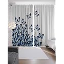 P7 3D Blue Butterflies Digital Printed Polyester