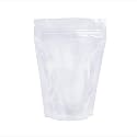 PABCK 100 Pack 3.5x4.9 inch Clear Plastic Zipper Stand Up Food Storage Bags