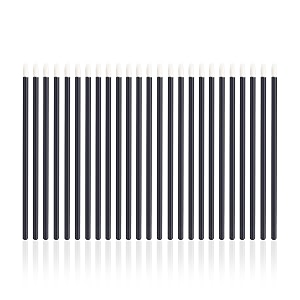 pac disposable lipgloss applicators tool  lip brush for lipstick  wands for lips eyes makeup application 25 pc - black
