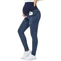 PACBREEZE Women's Maternity Jeans Over Belly Skinny Stretchy Denim Pants Comfy Slim Pregnancy Pants