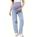 PACBREEZE Women's Maternity Jeans Over Belly Skinny Stretchy Denim Pants Comfy Slim Pregnancy Pants