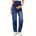 PACBREEZE Women's Maternity Jeans Over Belly Skinny Stretchy Denim Pants Comfy Slim Pregnancy Pants