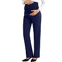 PACBREEZE Women's Maternity Pants for Work Over-Bump Pregnancy Casual Stretchy Straight Dress Pants with Pockets