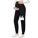 PACBREEZE Women's Maternity Scrubs with 6 Pockets, Workwear Maternity Jogger Scrubs Pregnancy Pants, S-XXL