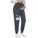 PACBREEZE Women's Maternity Scrubs with 6 Pockets, Workwear Maternity Jogger Scrubs Pregnancy Pants, S-XXL