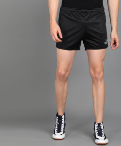 Pace International Striped Men Black Sports Shorts