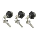 Pacific Doorware Commercial Mortise Cylinder Lock, Bronze, 3 Pack