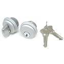 Pacific Doorware Mortise Lock Cylinder &amp; Thumbturn - Aluminum Silver