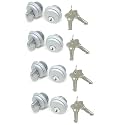 Pacific Doorware Storefront Door Mortise Lock Cylinder & Thumbturn, 4 Pack