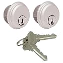 Pacific Doorware Storefront Door Mortise Lock Cylinder, Aluminum, 2 Pack