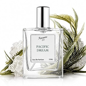 pacific dream 50ml edp for men  fresh aquatic floral woody perfume spray  strong long lasting summer fragrance  travel size gift