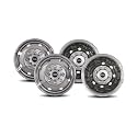 Pacific Dualies 34-1608A Polished 16 Inch 8 Lug Stainless Steel Wheel Simulator Kit for 1992-2007 Ford E350/E450 Van