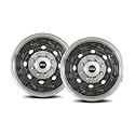 Pacific Dualies 34-3608A 16" Polished Stainless Steel Wheel Simulator Rear Tag Axle Kit for 1992-2007 Ford E350,E450 Van RV Motorhome