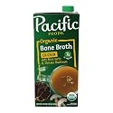 Pacific Foods Organic Black Garlic &amp; Shiitake Chicken Bone Broth, 32 Ounce (Pack of 12)