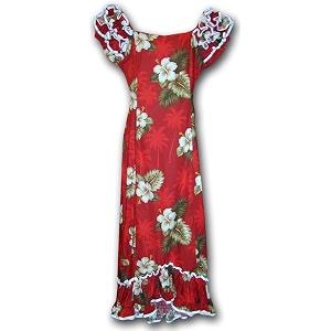 Pacific Legend Hawaiian Muumuu Hibiscus Island Long