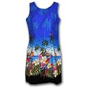 Pacific Legend Women's Parrot Hawaiian Short Tank Dress (M