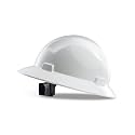 PACIFIC PPE Full Brim Hard Hat, OSHA Construction Safety Helmet Certified to ANSI Z89, 4 Point Adjustable Ratchet Suspension, Class E, G &amp; C, White