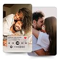 Pack of 1 | Personalized Pocket Wallet Card with Custom Spotify Song | Size 8.6 x 5.4 cm | Wallet Card