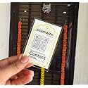 Smart QR Based Video Door Bell, Get Whatsapp with Masked Audio and Video Call incase of any urgency at your home. (Even if you are not at home) Leave Message for any Delivery agents. (Pack of 2)