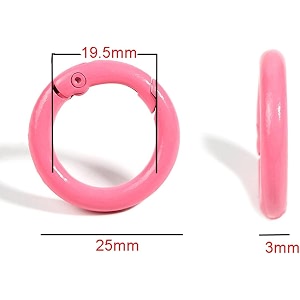 Pack of 10 Metal Spring O Rings