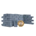 50pcs Mini Bricks (Red) of Size 30×15×10MM, Bricks for Civil Engineering Projects & Models | Bricks for Construction of Mini[ House,Dam, Temple Arch Bridge, ect] (Gray, 30×15×10MM (50Pcs))