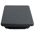 (Pack of 2) 3" Square Plastic Plugs |10 14 Ga - 3 x 3 Inch (for ID 2.74" to 2.83") | Flexible Ridges n Side Walls | Heavy Duty Impact Resistant Design LDPE Black Tubing Plugs | by SBD