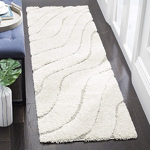 Pack of 2 Abstract Wavy Design Shaggy