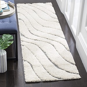 Pack of 2 Abstract Wavy Design Shaggy
