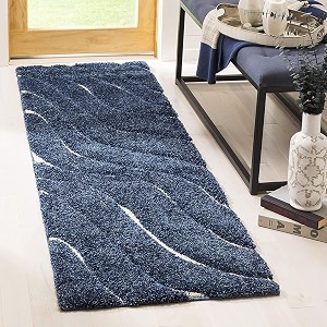 Pack of 2 Abstract Wavy Design Shaggy