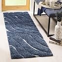 Pack of 2 Abstract Wavy Design Shaggy