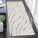Pack of 2 Abstract Wavy Design Shaggy