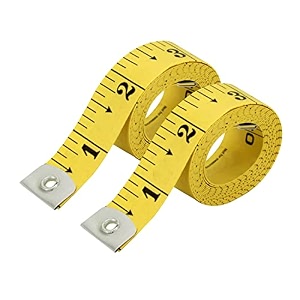 pack of 2 fabric tape measure measuring tape for body soft measuring tape for sewing cloth amp weight loss medical body measurement nursing craft 60 inch150 cm