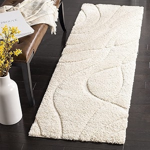Pack of 2 Geometric Wave Shaggy Carpet