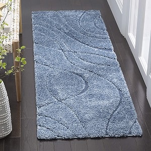 Pack of 2 Geometric Wave Shaggy Carpet