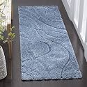 Pack of 2 Geometric Wave Shaggy Carpet