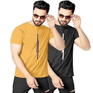 Pack of 2 Men Tshirt Half Sleeves