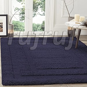 Pack of 2 Rectangular Box Shaggy Carpet