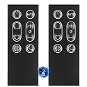 [Pack of 2] Replacement Fan Remote fit Dyson Fan DP01 DP03 TP02 TP03, Black