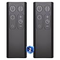 [Pack of 2] Replacement Remote fit for Dyson Fan AM06 AM07 AM08, Black