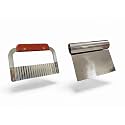 Pack of 2 Stainless Steel Wavy & Straight Blade Set, Soap Cutting, Garnish Potato, Vegetable & Cake Cutter Cutting Tool