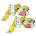 Pack of 2 Tape Measure Body Measuring Tape 60inch/150cm, Soft Fabric Measuring Tape for Sewing Cloth & Weight Loss, Ribbon Tape Medical Body Measurement Craft