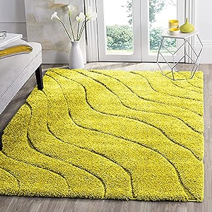 Pack of 2 Textured Wave Shaggy Carpet