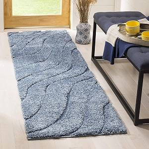 Pack of 2 Textured Wave Shaggy Carpet