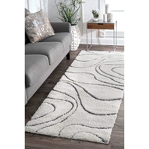 Pack of 2 Transitional Flames Shaggy Carpet