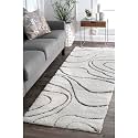 Pack of 2 Transitional Flames Shaggy Carpet