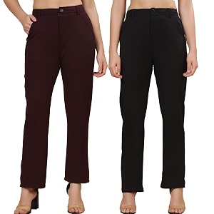 Pack of 2 Womens Regular Fit Solid