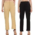 Pack of 2 Womens Regular Fit Solid