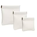 Pack of 3 -Aropana Leather Travel Organiser Earphone AirPods Case Cosmetic Makeup Pouch Jewellery Bag Contact Lens Pouch Card Holder Mini Wallet for Men &amp; Women (Fashion Brown)