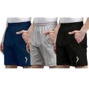Pack of 3 MenSports Shorts Solid Pattern